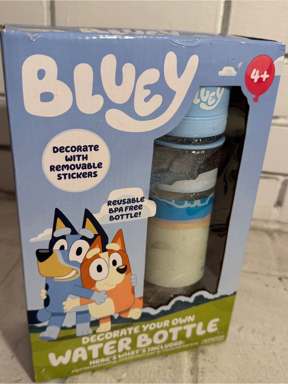 New Bluey Decorate Your Own Water Bottle Craft Kit Horizon Group BPA-Free 13oz